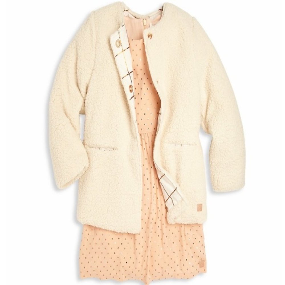 CARREMENT BEAU Girl’s Faux Fur Coat